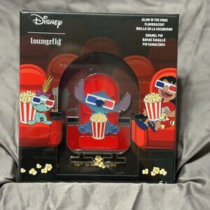 Loungefly AMC Disney Stitch Popcorn Glow In The Dark Limited Edition Pin